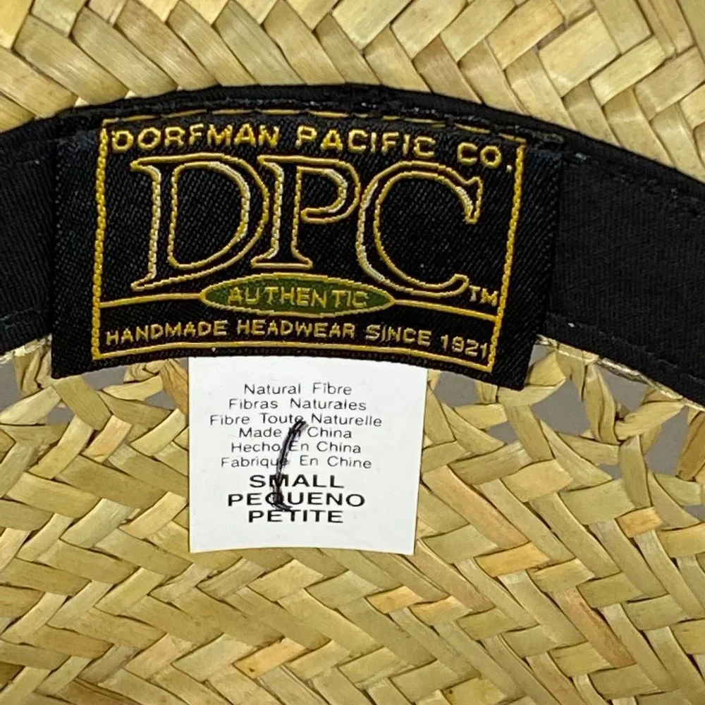 Dorfman Pacific Boater Style Straw Hat NWOT